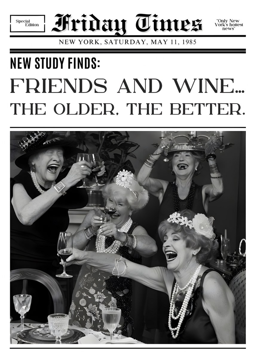 Friday Times: Friends and Wine... The Older,